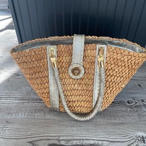 MICHAEL Michael Kors Santorini straw raffia beach tote bag